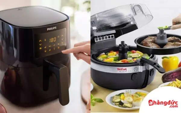 So sánh nồi chiên không dầu Tefal và Philips