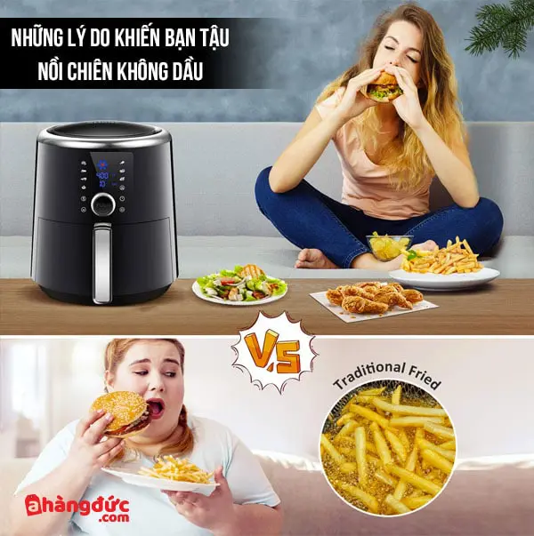 có nên mua nồi chiên không dầu