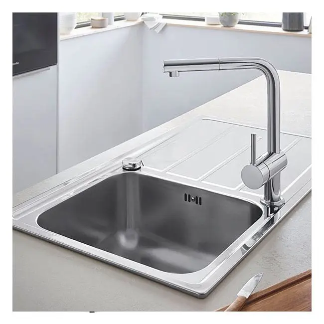 Vòi rửa bát rút dây Grohe 32168000 Minta Kitchen_1