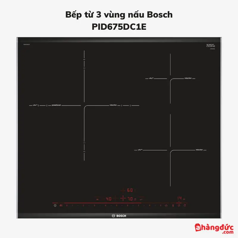 Bếp từ 3 vùng nấu Bosch PID651DC5E