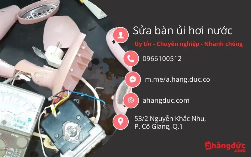 Dịch vụ sửa máy ủi hơi nước uy tín, chuyên nghiệp