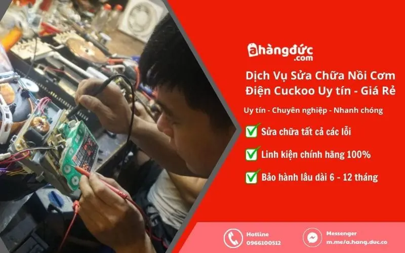 Dịch vụ sửa nồi cơm điện Cuckoo uy tín