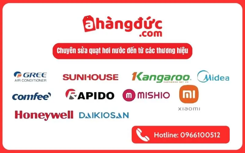 A Hàng Đức nhận sửa chữa quạt hơi nước đến từ tất cả các thương hiệu