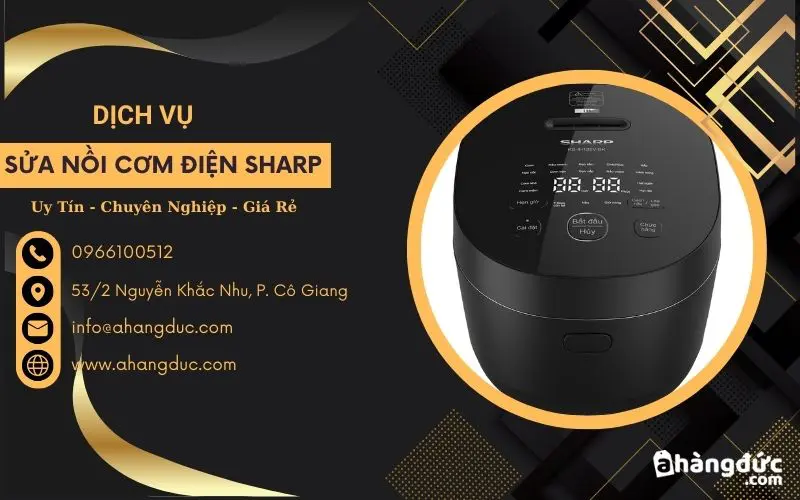 Dịch vụ sửa nồi cơm điện Sharp uy tín, giá rẻ