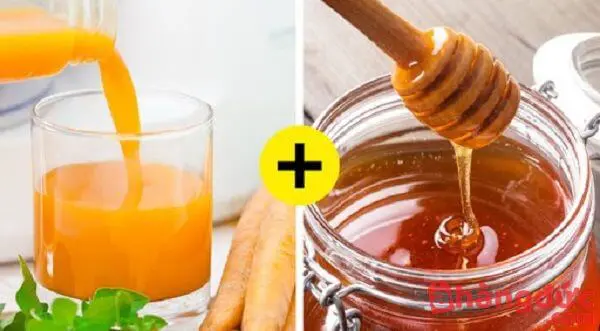 Cách làm nước ép cà rốt mật ong