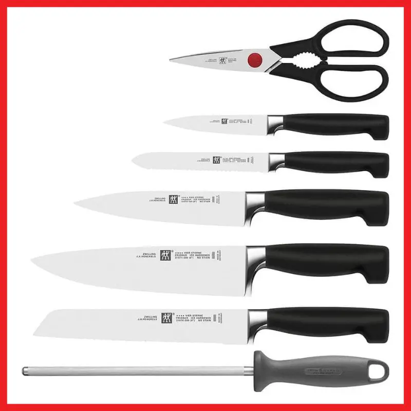 Bộ dao Zwilling Fourstar 8 món kèm Block gỗ 10 Bộ dao Zwilling Fourstar 8 món