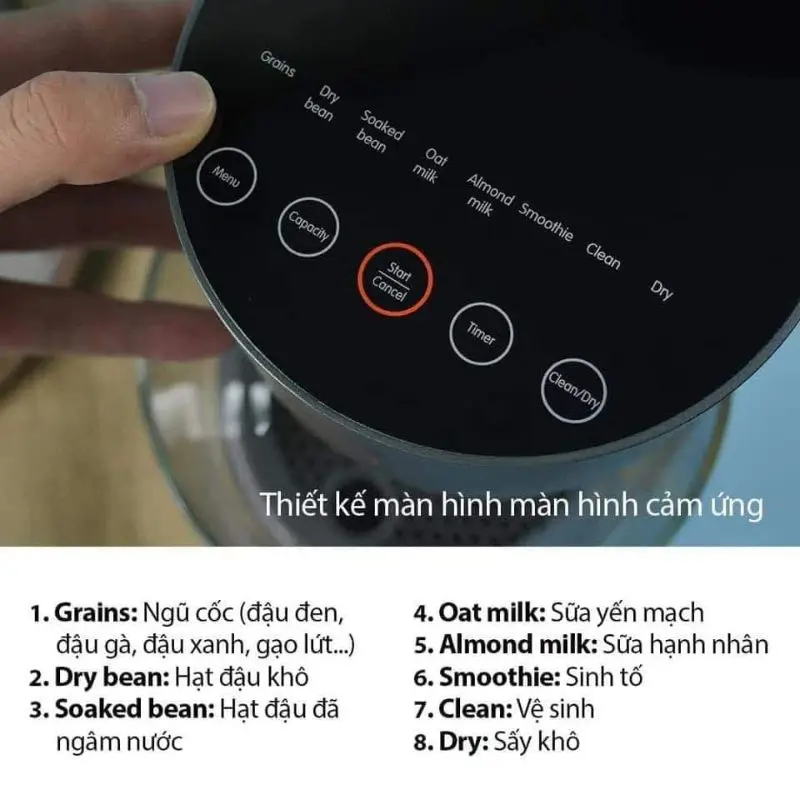 Máy làm sữa hạt Medion MD11200 11 Máy làm sữa hạt Medion MD11200 (3)