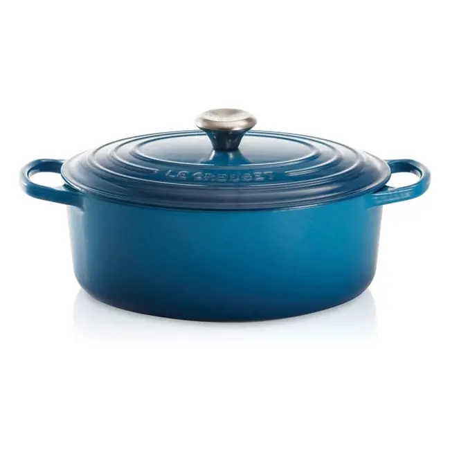 Nồi Gang Ovan LeCreuset Bräter Oval Evo 31cm Blau Marseille Màu Xanh Dương_2