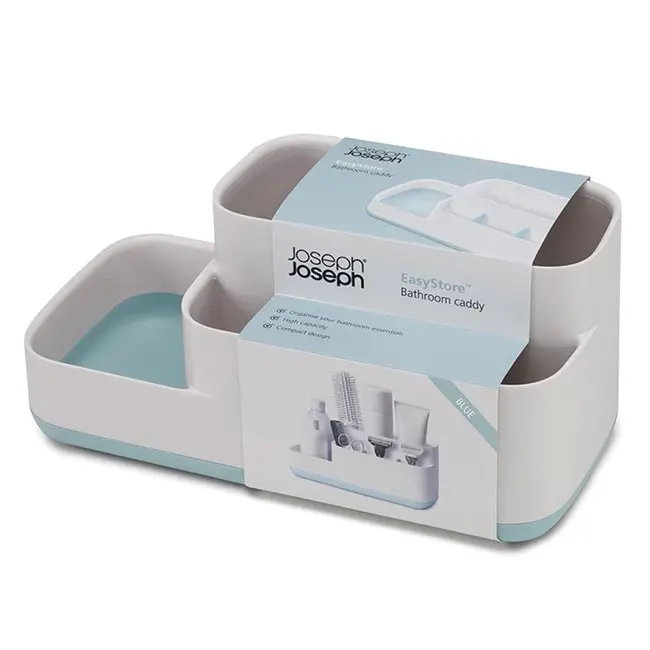 Hộp Đựng Vật Dụng Nhà Tắm Joseph Joseph 70504 Easy-Store™ – Badezimmer-Caddy – Weiß/Blau VE 4_1