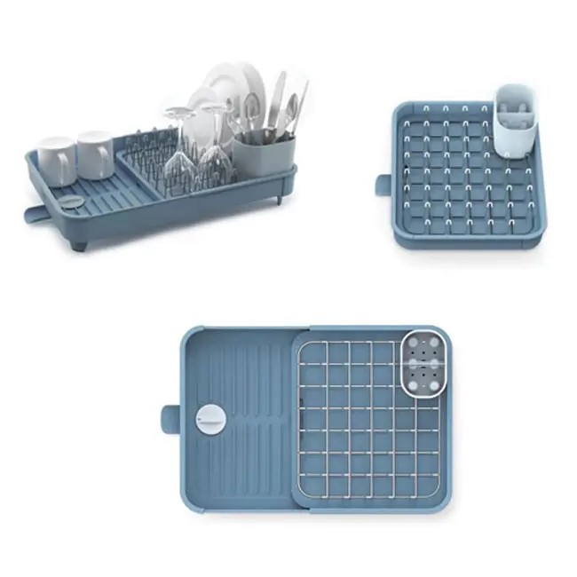 Khay Đựng Bát Đĩa Joseph Joseph 85185 Extend™ Expandable Dish Drainer – Editions Màu Xanh Dương