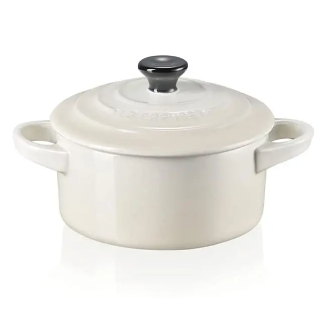 Nồi LECREUSET Mini 10cm Cocotte Redonda (Màu Trắng Sữa)_1