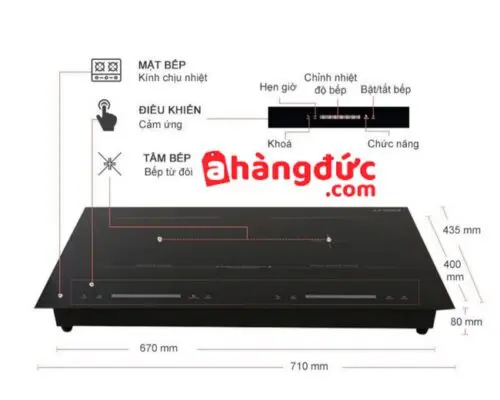 Chi tiết thường có ở thiết bị bếp từ