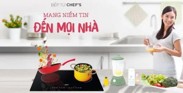 Bếp từ Chefs linh kiện 100% nhập khẩu Đức