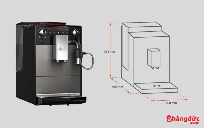 Melitta Avanza Titan có kích thước nhỏ gọn