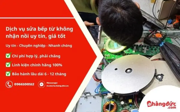 Sửa bếp từ không nhận nồi