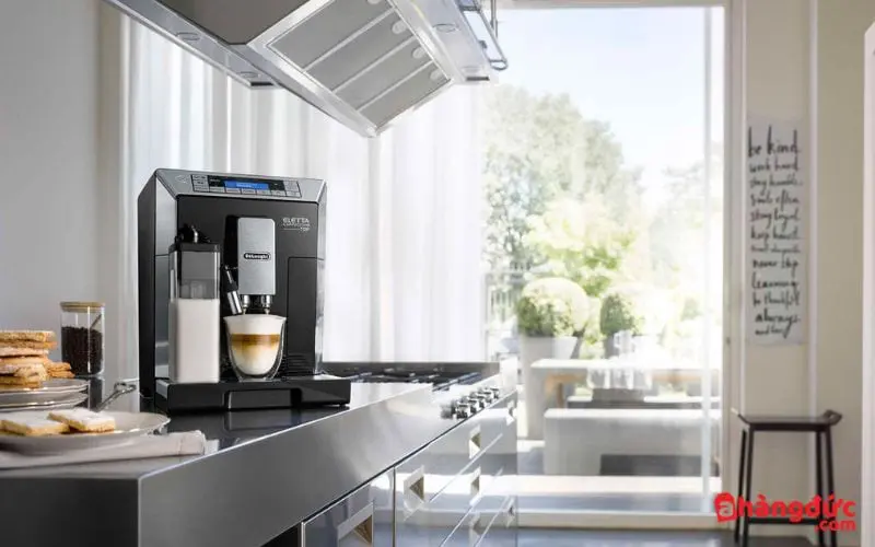 Máy pha cafe tự động Delonghi ECAM45.760.B có thiết kế nhỏ gọn, sang trọng