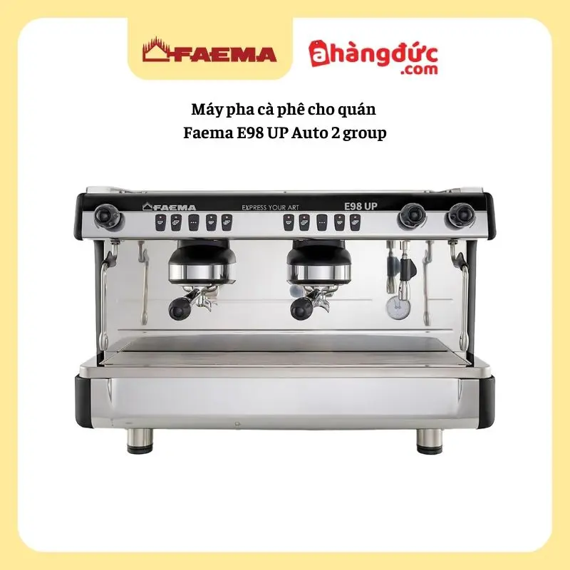 Máy pha cafe cho quán vừa, lớn Faema E98 Up Auto 2 Group