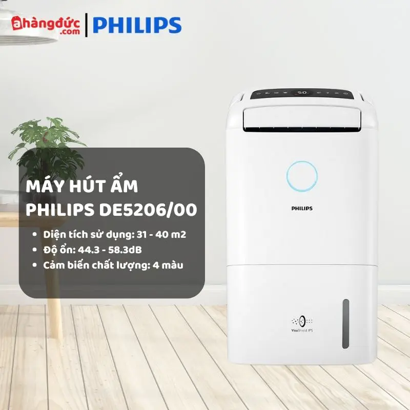 Máy lọc không khí hút ẩm Philips DE5206/00