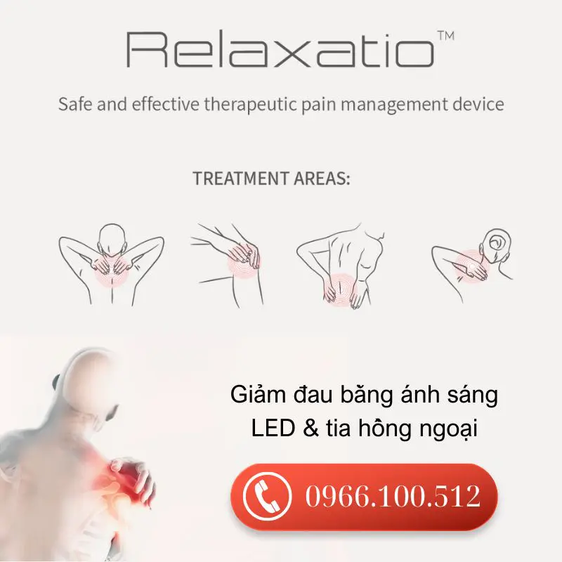 Thiết bị Relaxatio giảm đau bằng ánh sáng LED và tia hồng ngoại 11 Ưu điểm nổi bật của thiết bị Relaxatio