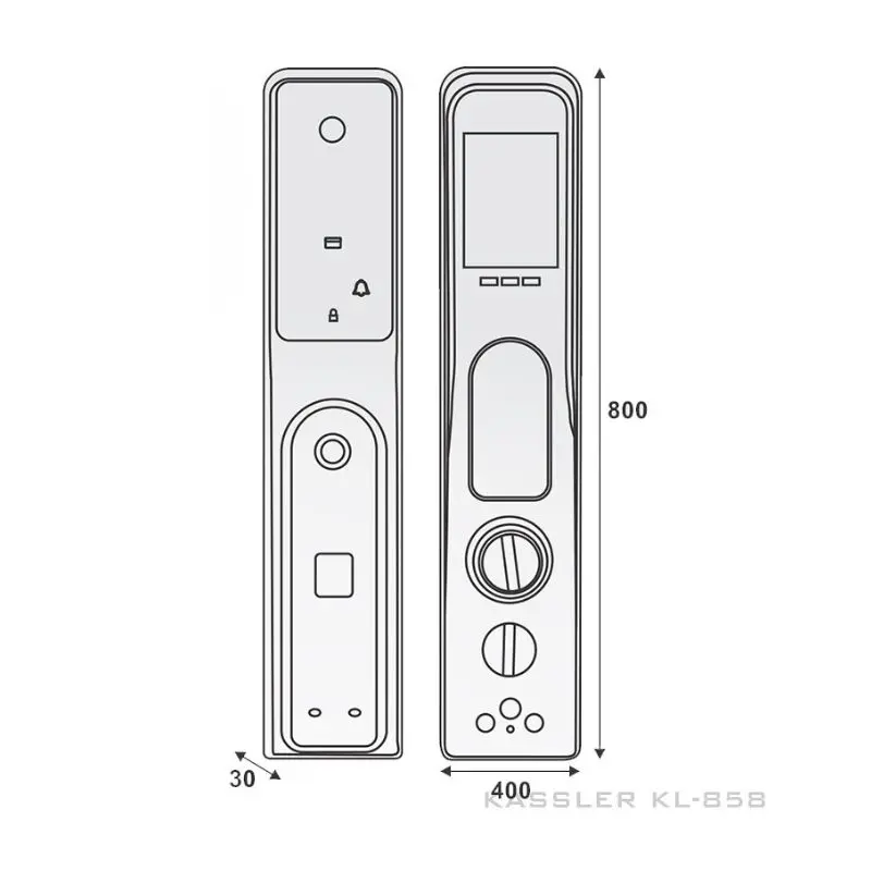 Khóa vân tay thông minh Kassler KL-858