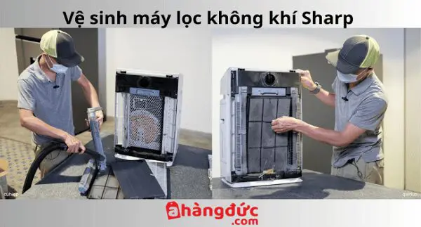 Hướng dẫn chi tiết vệ sinh máy lọc không khí Sharp