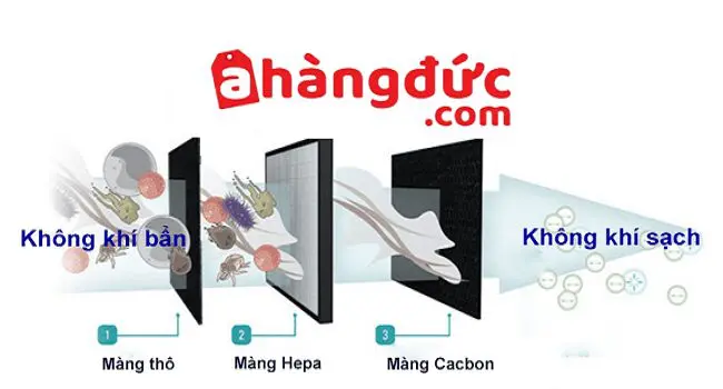 máy lọc không khí cần thay màng lọc chức năng định kỳ