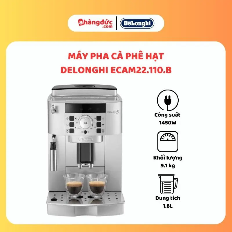 Máy pha cà phê hạt Delonghi ECAM22.110.B