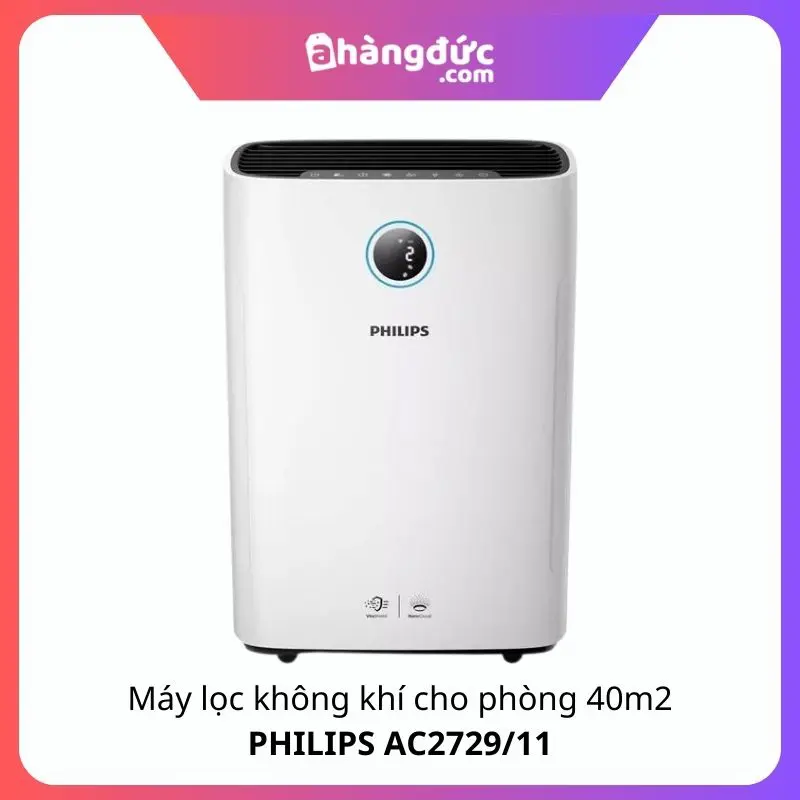 Máy lọc không khí cho phòng 40m2 Philips AC2729/11