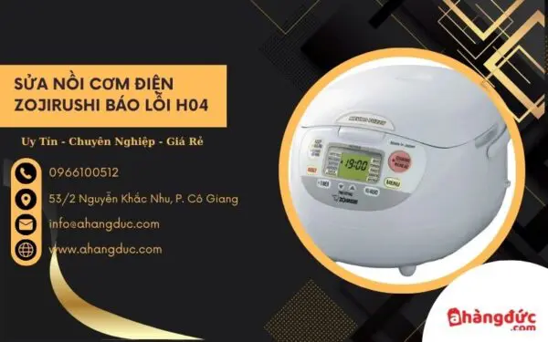 Lỗi h04 nồi cơm điện Zojirushi