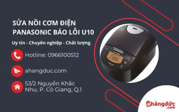 Lỗi u10 nồi cơm điện Panasonic