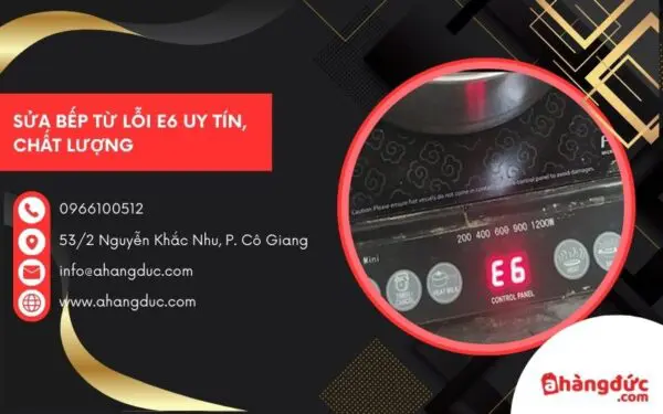 Bếp từ lỗi E6