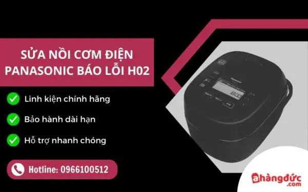 Sửa nồi cơm điện Panasonic báo lỗi H02