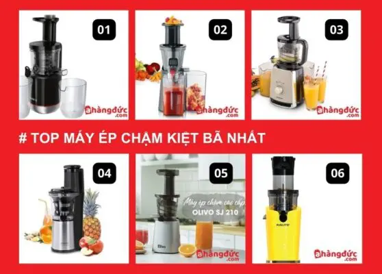 Top máy ép chậm kiệt bã nhất