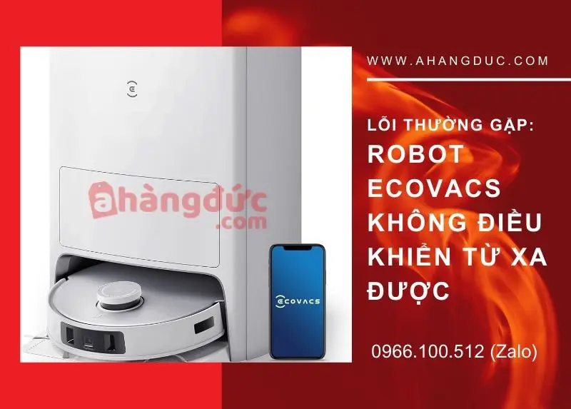 Robot hút bụi Ecovacs không điều khiển từ xa được