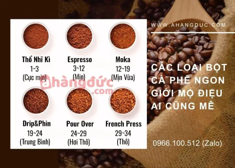 Các loại bột cà phê ngon giới mộ điệu ai cũng mê