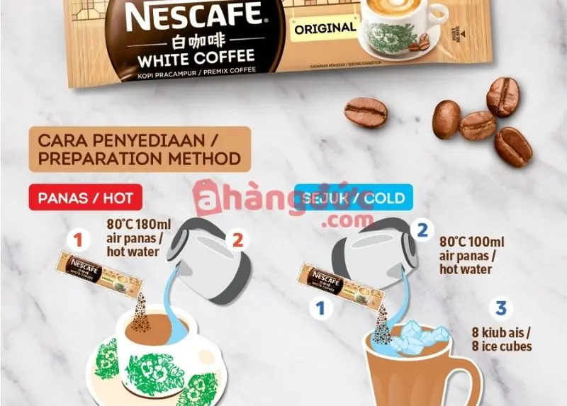 Cà phê trắng là gì? Bật mí về phương pháp rang và hương vị pha chế 10 Cách pha cà phê trắng hòa tan