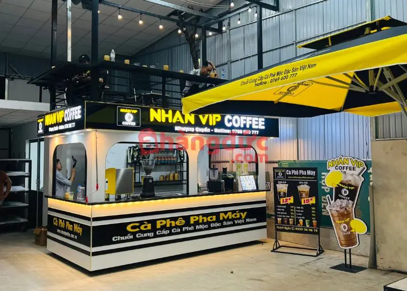 Kinh nghiệm mở quán cà phê take away: Thông Minh để Sinh Lời Bền Vững 30 Ki ốt bán cà phê