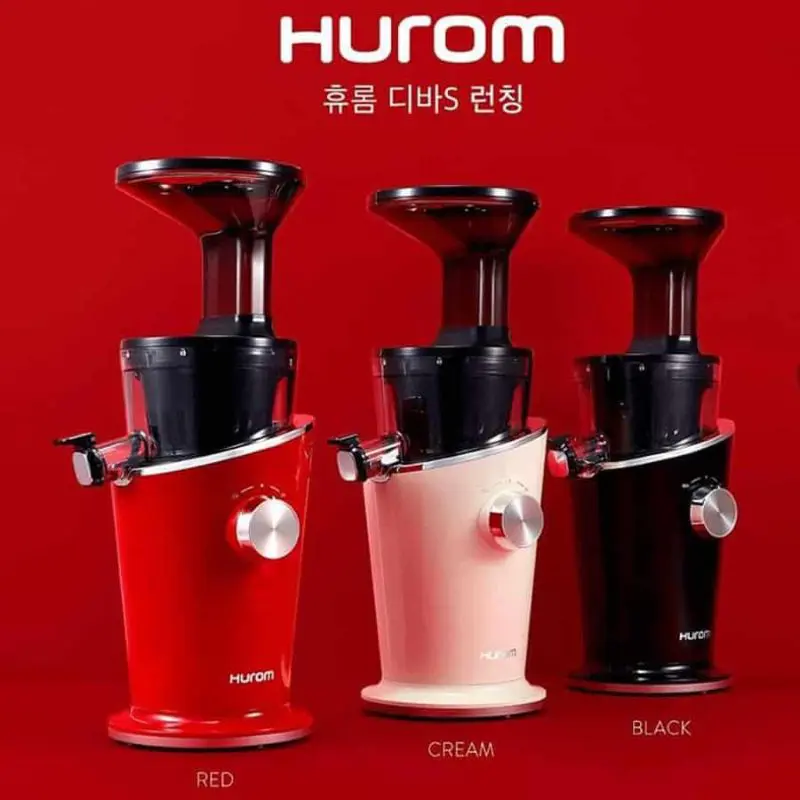 Máy ép chậm Hurom Diva S (trắng/đỏ/đen) 4 Máy ép chậm Hurom Diva S đỏ kem đen