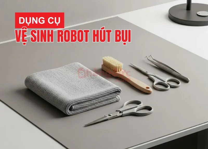 Vệ sinh robot hút bụi & bảo dưỡng tại nhà? 7 bước vệ sinh chuẩn thợ 10 Dụng cụ vệ sinh cơ bản