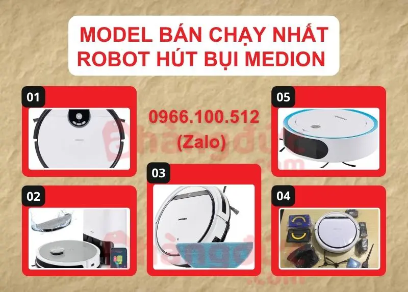Robot hút bụi của Đức: Top 5 thương hiệu & Bí kíp chọn mua từ Chuyên gia 17 Model bán chạy nhất robot hút bụi giá rẻ của Đức Medion