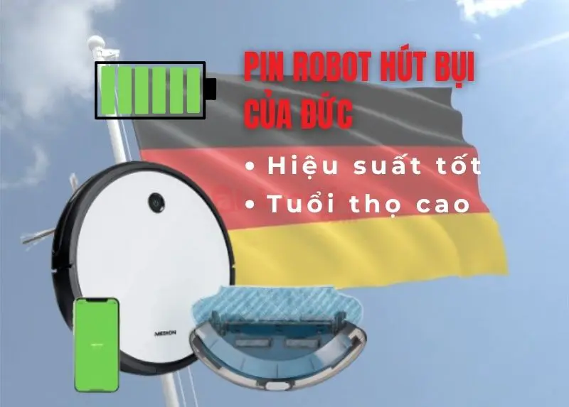 Robot hút bụi của Đức: Top 5 thương hiệu & Bí kíp chọn mua từ Chuyên gia 11 Pin robot hút bụi của Đức hiệu suất tốt và tuổi thọ cao