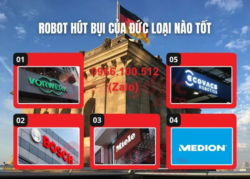 Robot hút bụi của Đức: Top 5 thương hiệu & Bí kíp chọn mua từ Chuyên gia 10 Robot hút bụi của Đức loại nào tốt