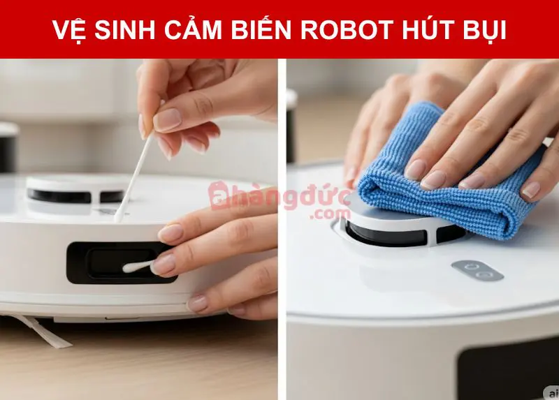 Vệ sinh robot hút bụi & bảo dưỡng tại nhà? 7 bước vệ sinh chuẩn thợ 13 Vệ sinh cảm biến robot hút bụi