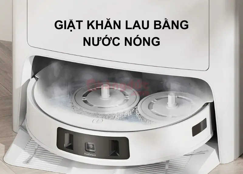So sánh robot hút bụi xiaomi và ecovacs: "cuộc nội chiến" dọn dẹp và ai là người chiến thắng? 10 Điểm 'ăn tiền' của Ecovacs: Khả năng giặt giẻ lau bằng nước nóng độc quyền, đánh bay các vết bẩn cứng đầu.