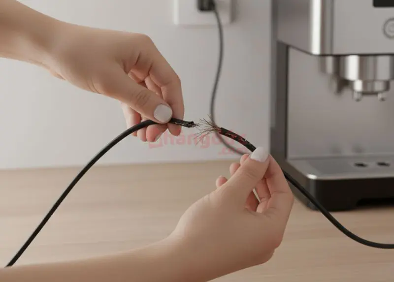 Máy pha cà phê không lên nguồn: "cấp cứu" buổi sáng và 5 bước kiểm tra tại nhà 8 Một vết nứt nhỏ hoặc bị gập gãy cũng có thể là nguyên nhân khiến máy không vào điện.