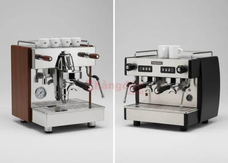 Máy pha cà phê 60 triệu: Đầu tư vào "trái tim" của quán sao cho đúng? 8 Cuộc đấu trí 60 triệu: Chọn 1 group công nghệ đỉnh cao (trái) hay 2 group tối đa tốc độ (phải)?