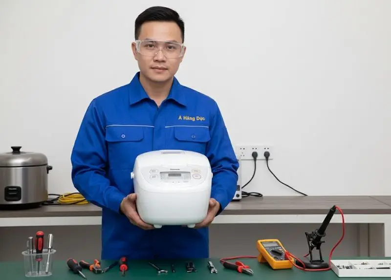Sửa nồi cơm Panasonic: Bí kíp "bắt bệnh" và sửa chữa từ A-Z ngay tại nhà! 11 Khi gặp "ca khó", hãy để các chuyên gia của A Hàng Đức chẩn đoán và sửa chữa với linh kiện chính hãng.