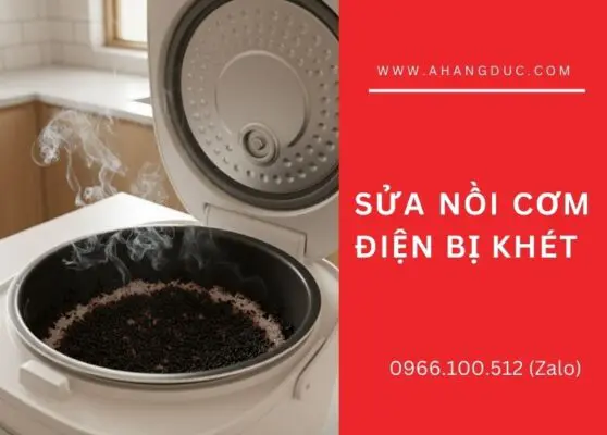 sửa nồi cơm điện bị khét