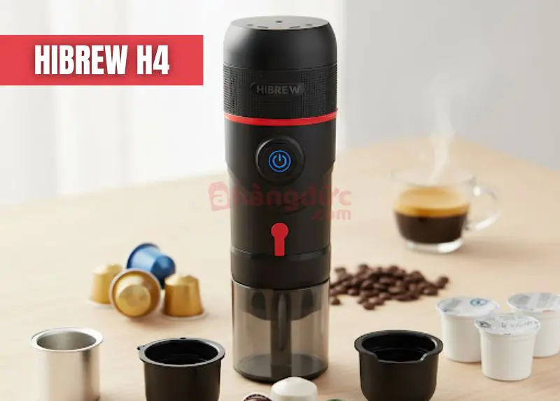 Hibrew H4 và bộ sưu tập adapter 'bất bại', chấp mọi loại viên nén bạn có.