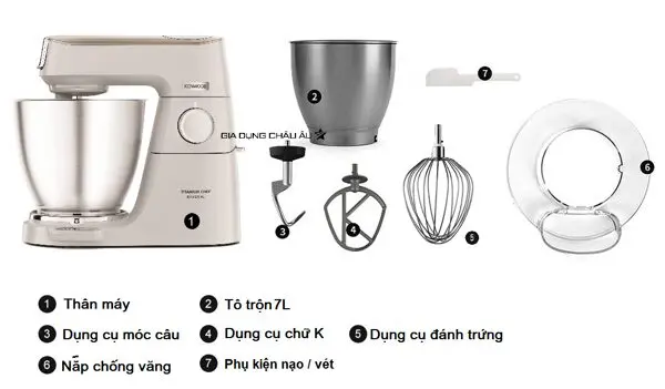 Máy trộn đa năng Kenwood KVL 65.001 WH - Titanium Chef Baker XL KVL65.001WH 3 Kenwood KVL 65.001 WH 2